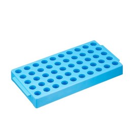 Simport T315-2 Cryo Vial Rack, 50 Cryo Vial Rack, 100 x 200 x 250mm, Blue, 4 Pack /2-3881-33