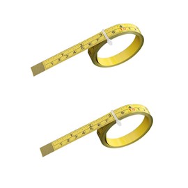 2 Stück Stahl Selbstklebendes Messband, Von Rechts Nach Links Lesen 1M/39Zoll Imperiales und Metrisches Herrscherband