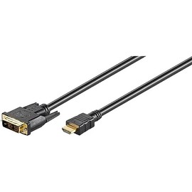 M-Cab HDMI/DVI-D cable 2m black 2m HDMI DVI-D Black - M-Cab HDMI/DVI-D cable 2m black, 2 m, HDMI, DVI-D, Male/Male, Gold, Black