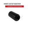 Black Tuner Acorn 14x1.5 Lug Nut Kit 20 Pc Set