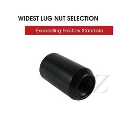 Black Tuner Acorn 14x1.5 Lug Nut Kit 20 Pc Set with Key