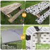 Picnic Table Cover with Bench Covers Camping Essentials Waterproof Windproof