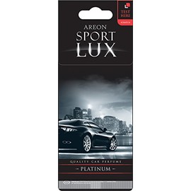 Areon Sport LUX Quality Perfume/Cologne Cardboard Car & Home Air Freshener, Platinum (Pack of 3)