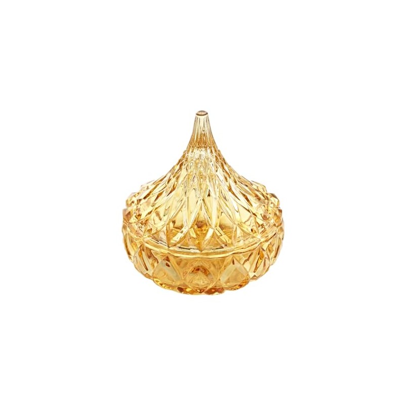 Godinger Gold Glass Hershey Kiss Candy Dish - A Sweet