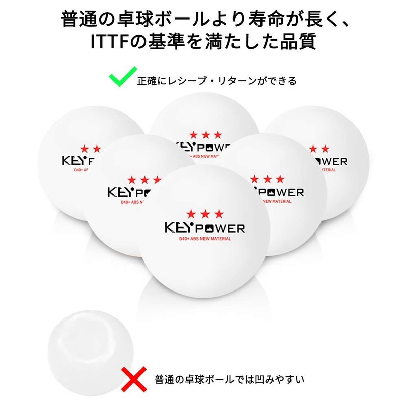 Homraku Table Tennis Balls Practice Game Ping Pong Balls Professional