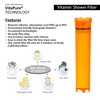 VitaPure VCF-50V Ultra Compact Vitamin C Inline Shower Filter aka