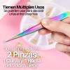 Universo en Linea Pinzas Pestañas Postizas Acero Vetus Esd-12 Y
