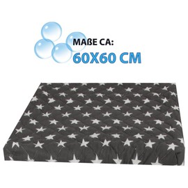 Bestlivings Washing Machine Cover (Stars Anthracite) 60 x 60 cm with Elastic Band, Dryer Cover Washing Machine Cover in Various Colours