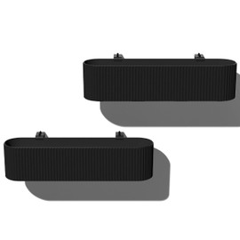 Veradek Demi Series Railing Planter - Hanging Planter Box for Windowsill/Balcony | Plastic & Concrete w/Railing Bracket | Modern Décor for Flowers