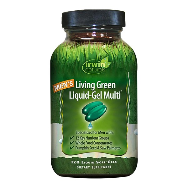 Irwin Naturals Men's Living Green Liquid-Gel Multi - 70 Essential