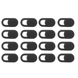 16 Pcs Webcam Cover, Stylish And Exquisite Laptop Camera Cover Slider, Uniquely Designed Camera Cover Slider, Suitable For Fits Desktop Pc Tablet Pad Occlusion Camera (Black)