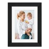 AEVETE 5x7 Picture Frames Black with 4x6 Mat for Wall