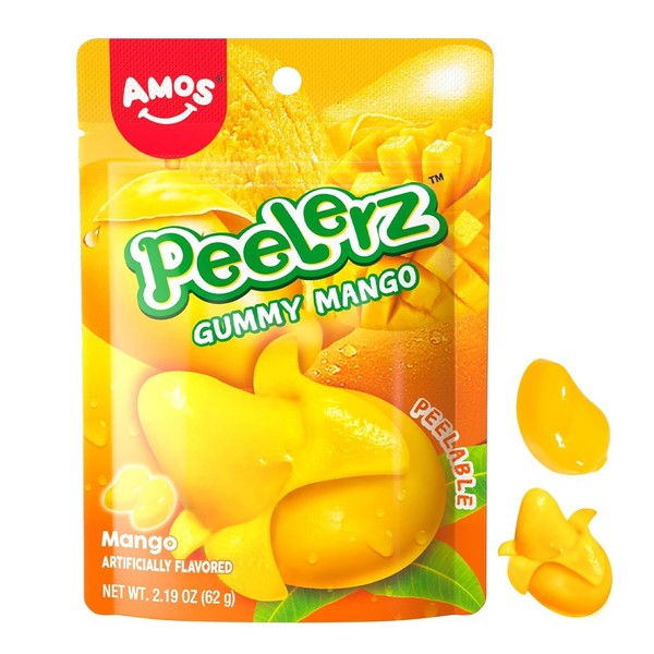 Amos Peelable Banana Gummies, Banana Peeling Candy, Peelerz Fruit Snacks