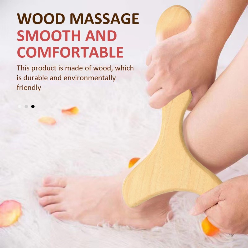 Pack of 2 Wooden Massager, Manual Massager, Body Massager, Suitable