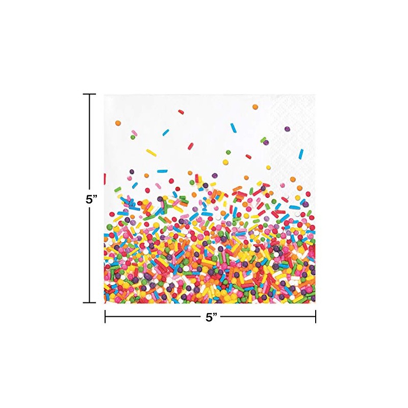 Confetti Sprinkles Beverage Napkins, 48 ct