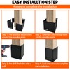 ITeVe.GD Post Base Protectors 1Pack,Adjustable(Range 3.3-6 in) Protects Wood Column