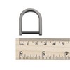 sourcing map U Shape Horseshoe D-Rings Zinc Alloy Screw Buckle