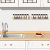 NIUBEE Wall Mounted Spice Rack Organizer,Clear Acrylic Spice Shelf Storage