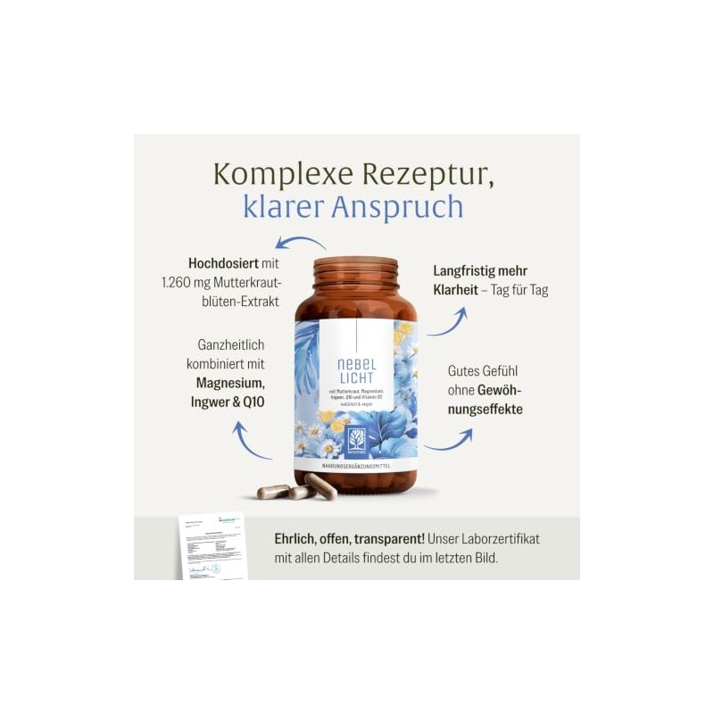 NATURTREU® Fog Light - Motherwort Complex High Dose 1260 mg