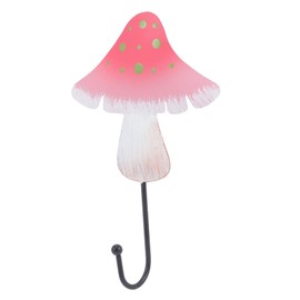CHILDWEET Decorative Wall Hook Premium Garment Hook for Hats Keys Bags Smooth Surface Design for Home Kitchen and Entryway Decor Red Mushroom Style