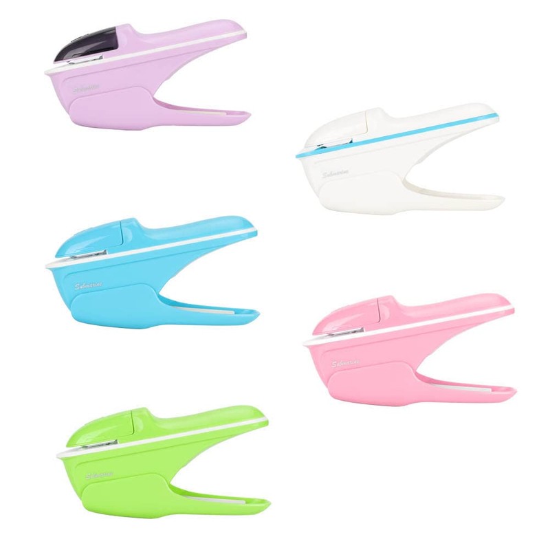 Stapleless Stapler, Portable Compact Paper Clinch Needleless Staplers Binding Binder