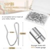 Pack of 58 Heavy Duty Rustproof Metal Curtain Hooks for