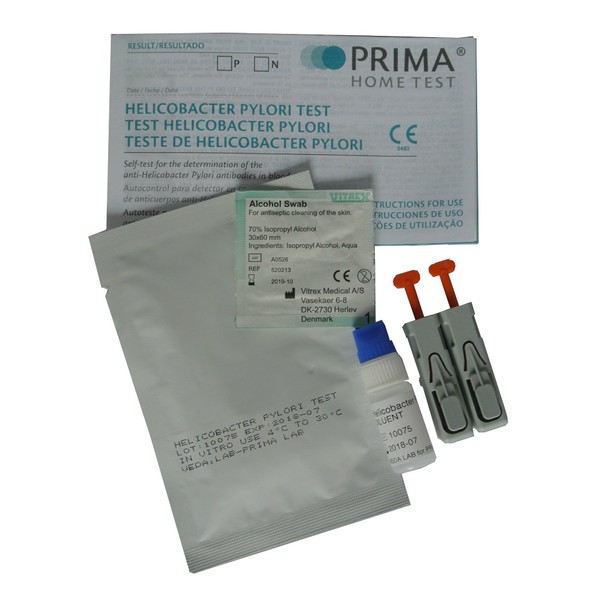 2 x Prima Home Stomach Ulcer/Helicobacter H Pylori Test Kit