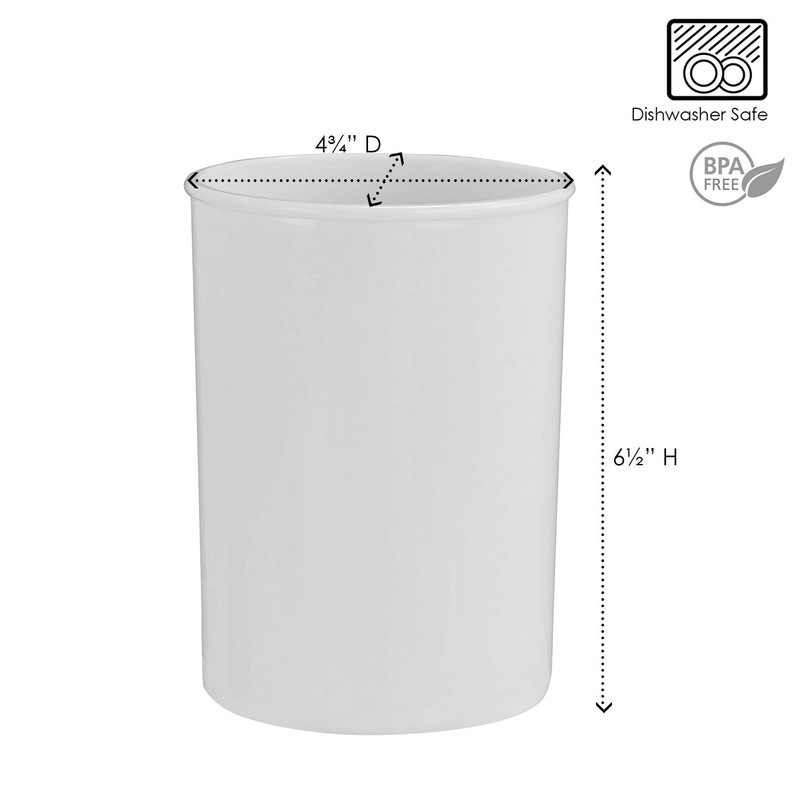 Calypso Basics by Reston Lloyd Plastic Utensil Holder, Orange