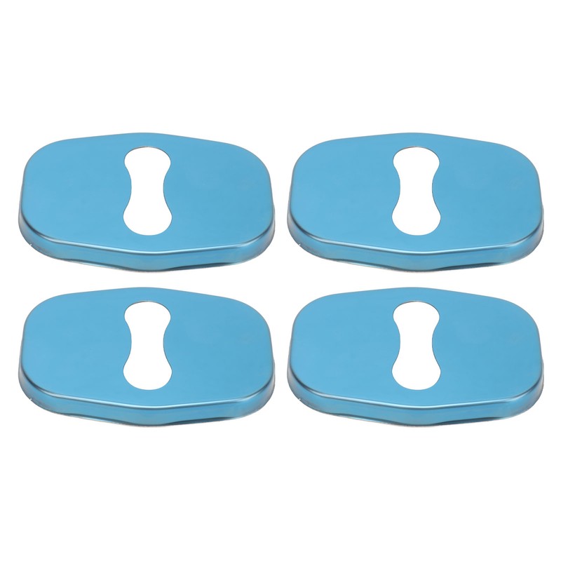 4PCS Door Lock Striker Cover Stainless Steel Strong Protection Replacement