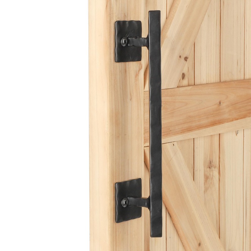 Eumtenr Rustic Barn Door Handles for Sliding Door, 12" Rhombus