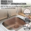 blueden 15.74" x 17"Large Roll Up Dish Drying Rack Over