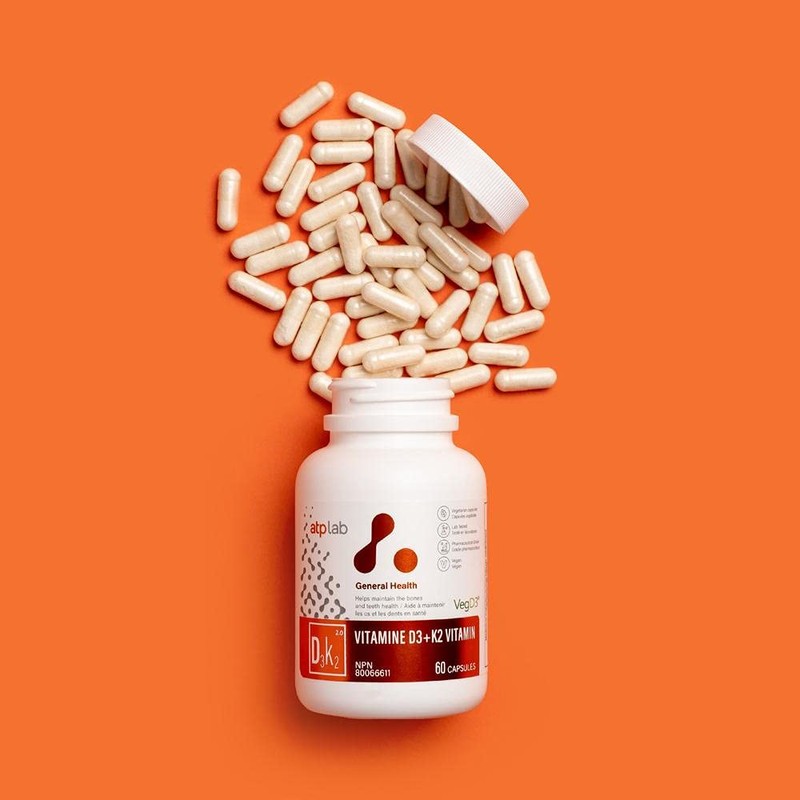 ATP LAB - Vitamin D3 K2 60 Capsules - K2
