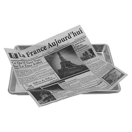 12" x 12" White Food-Safe French Newsprint Liner, Food Basket Liner, Deli Wrap, Clipper Mill by GET 4-TF1600 (Pack of 1000)