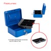 Burg Wachter Money 5020 8 Inch Cash Box - Blue