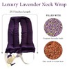 Victoria's Lavender Microwavable Aromatherapy Neck Wrap with Lavender Buds and