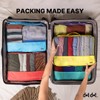 Large Packing Cubes for Suitcases - 5 Pcs set of