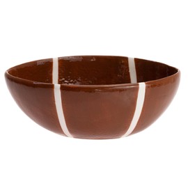 Boston International Ceramic Bowls Nesting Serving Bowl Set, 2 Sizes, Football Fever