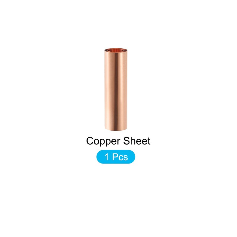 METALLIXITY 1pc Pure Copper Sheet (1000mm*100mm*0.01mm) Metal Copper Plate for