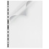 Rexel Nyrex Premium A4 Punched Pocket with Grey Spine, Clear,