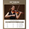 VEVOR Violin 4/4 Full Size for Adults, Violin Fiddle Set