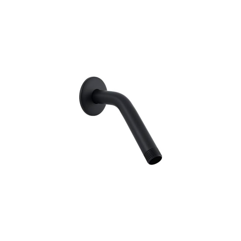 DICA 4554.2 Brazo Corto con Chapetón para Regadera, Negro Mate