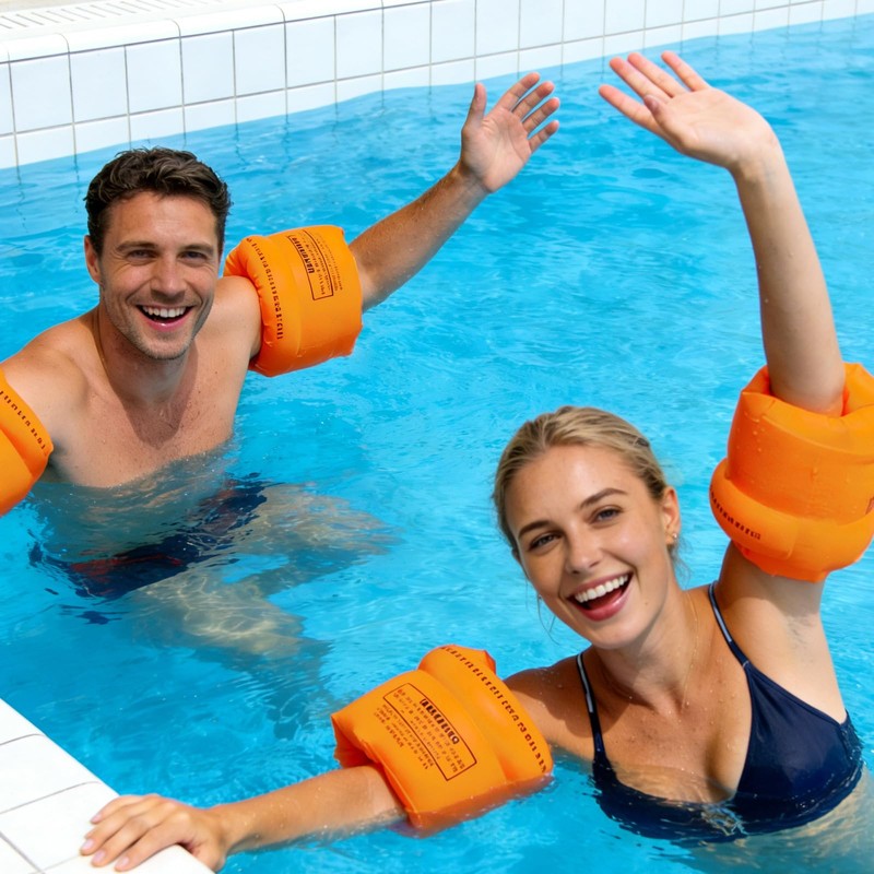 2 Pack Arm Floaties for Adults,Toddler Floatie for Pool,Inflatable Floatie