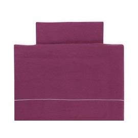 KraftKids Purple Muslin Duvet Cover Set with Pillow 40 x 60 cm and Duvet Cover 135 x 100 cm Cotton Handmade Bed Linen Made in the EU