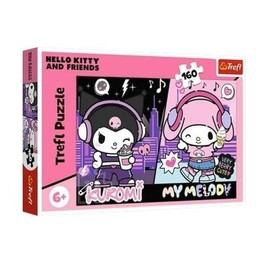 Trefl - Kuromi, Kuromi Government - Puzzle 160 Pieces - Colourful Puzzle with Heroes Fairy Tales, Creative Leisure, Fun for Children from 6 Years