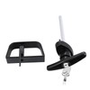 7-1/2" Stem Shed Door Latch T-Handle Lock Kit with 4