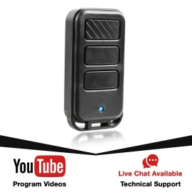 For LiftMaster 2 Garage Door Opener Remote Keychain for LiftMaster 371LM 373LM Purple Learn