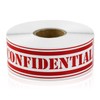 Confidential 1" x 4" Special Handling Instructions Labels Stickers (Red