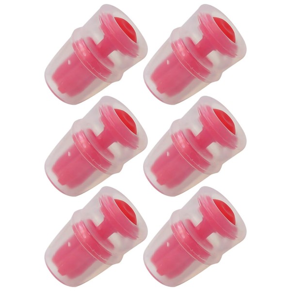 JRSHOME [2025 New] 6-Pack Red Silicone Bite Valve Replacement Nozzles