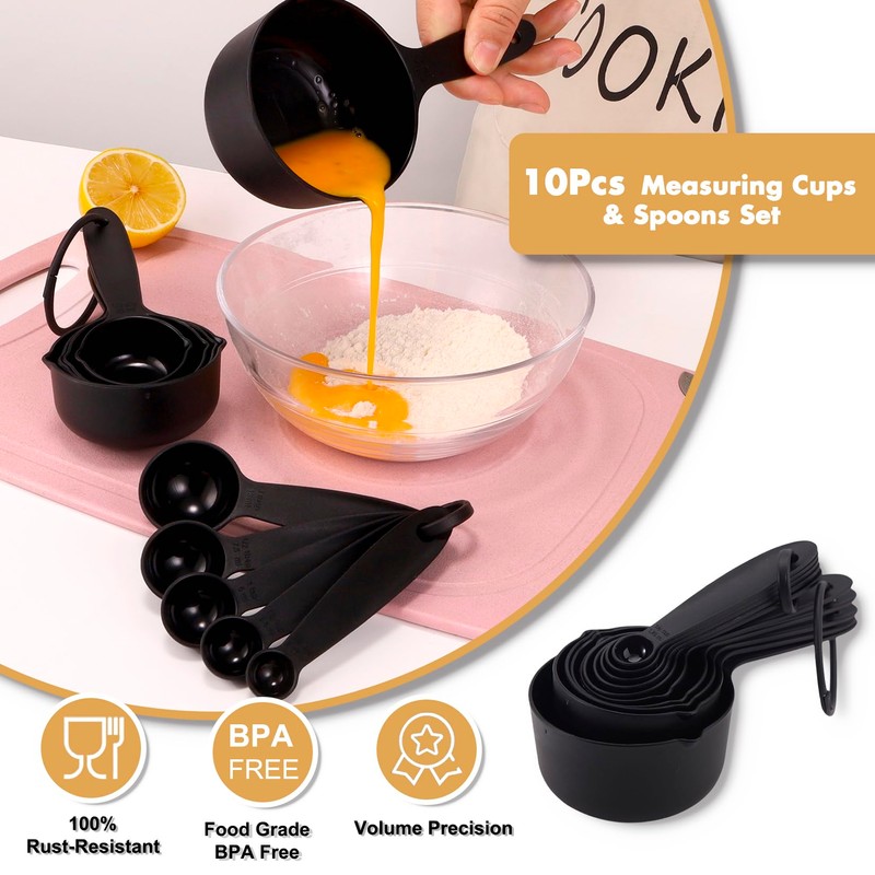 Silicone Cooking Utensils Set, 17pcs Kitchen Utensil Set with Rotatable