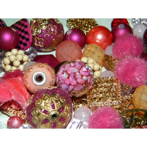 Jesse James NEW 20/pc Hot PINK Blush/Gold Jesse James mixed